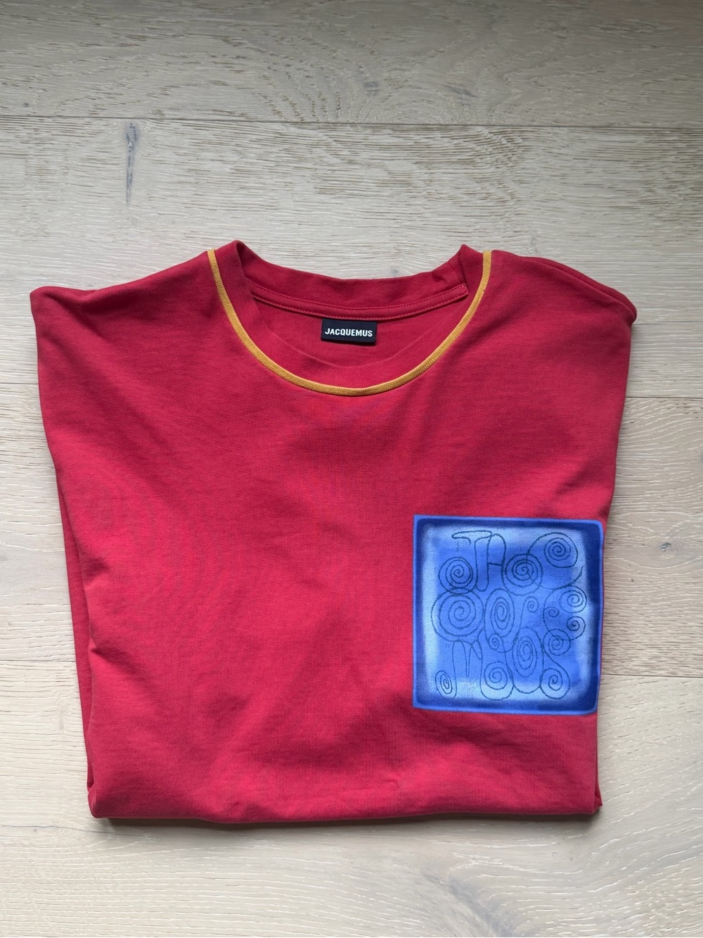 Jacquemus Le T-Shirt Soleil Sun Print Pink Graphic Tee XXL